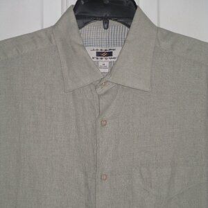 Joseph Abboud Mens S/S Natural Linen Casual Resort Wear Shirt NWT - Size Medium